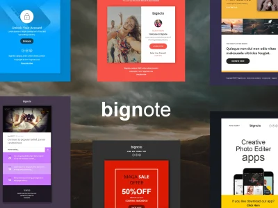Bignote - 24 Unique Responsive Email Notification