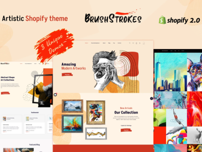 BrushStrokes - Shopify Crafts, Handmade Art Store