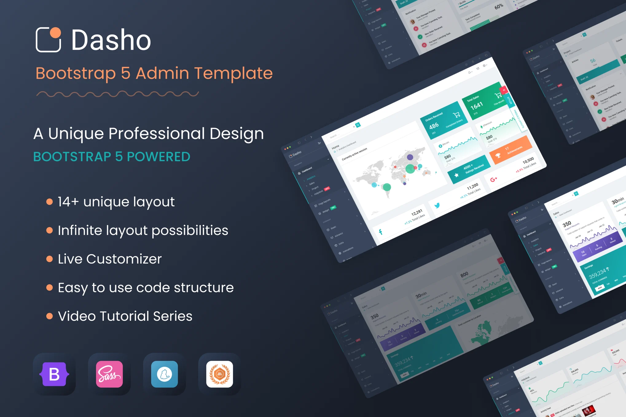 Dasho Bootstrap Admin Templat