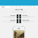 Ether - One Page Joomla Template