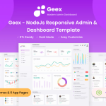 Geex - NodeJs Responsive Admin & Dashboard Templat