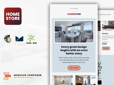 Homestore - E-Commerce Responsive Email Template