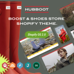 Hubboot - Boost & Shoes Store Shopify Theme OS 2.0