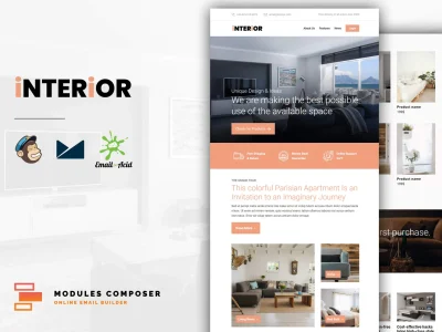 Interior - E-Commerce Responsive Email Template