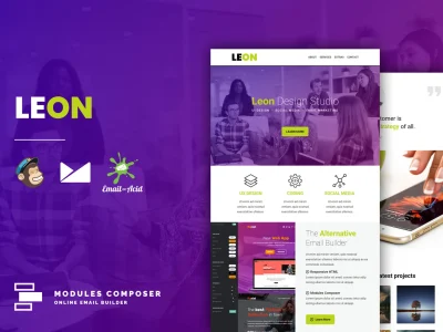 Leon - Responsive Email Template for Startups