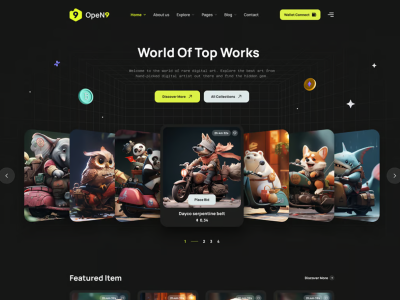 Open9 | NFT Marketplace HTML Template