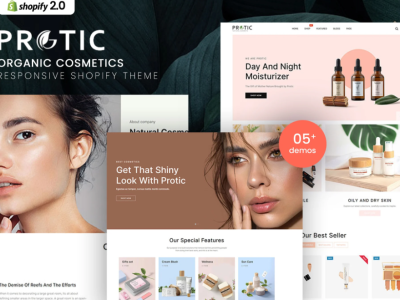 Protic - Organic Cosmetics Shopify Theme