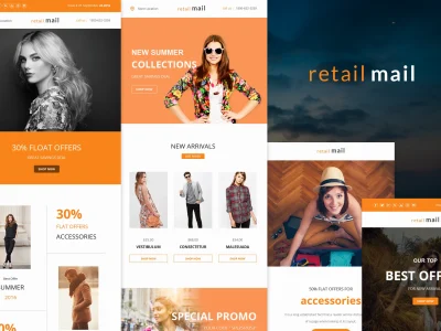 Retail Mail - Responsive E-mail Templates set