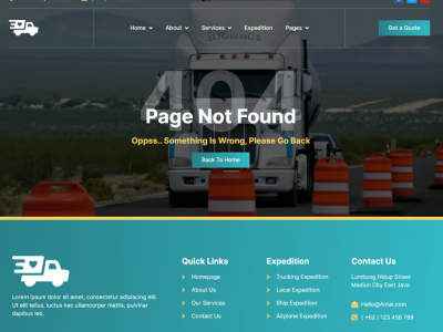 Antar - Transportation & Logistics Elementor Template Kit