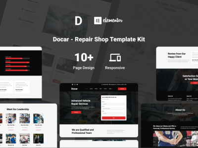 Docar - Repair Shop Elementor Template Kit