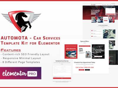 Automota - Car Repair Services Template Kit