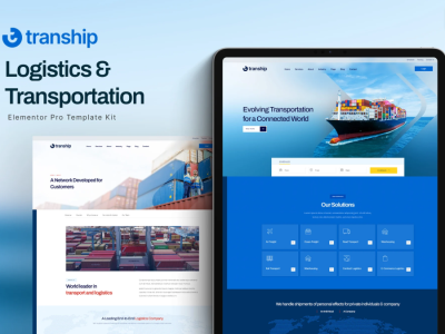 Tranship - Logistics & Transportation Services Elementor Template Kit