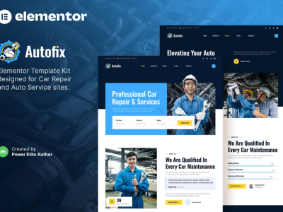 Autofix – Car Repair & Auto Services Elementor Template Kit