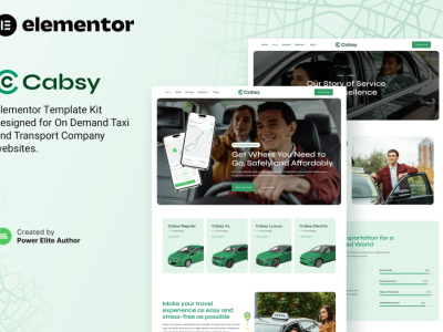Cabsy - Transport Company & On Demand Taxi Elementor Template Kit