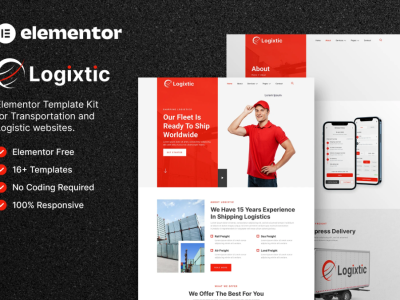 Logixtic – Transportation & Logistic Elementor Template Kit