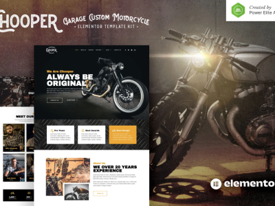 Chooper – Custom Motorcycle Garage Elementor Template Kit