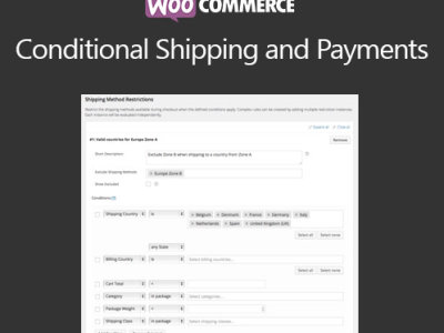 WooCommerce Conditional Shipping and Payments