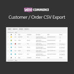 WooCommerce Customer/Order CSV Export