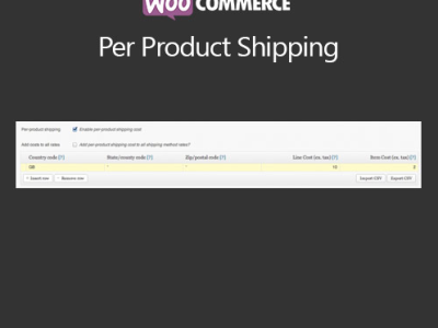 WooCommerce Per Product Shipping