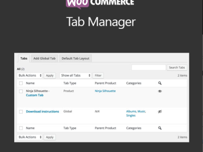 WooCommerce Tab Manager