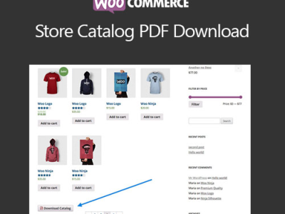 WooCommerce Store Catalog PDF Download