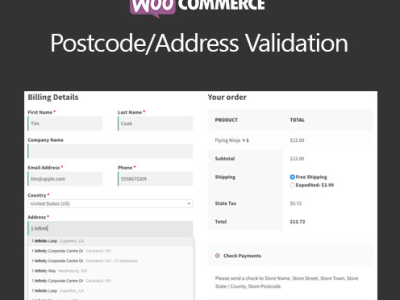 WooCommerce Postcode/Address Validation