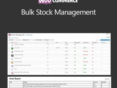 WooCommerce Bulk Stock Management
