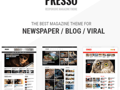 PRESSO – Modern Magazine / Newspaper / Viral Theme