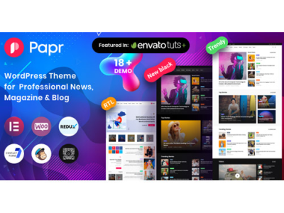 News Magazine Papr – News Magazine WordPress Theme