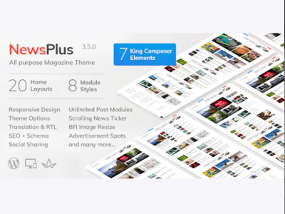NewsPlus – News and Magazine WordPress theme