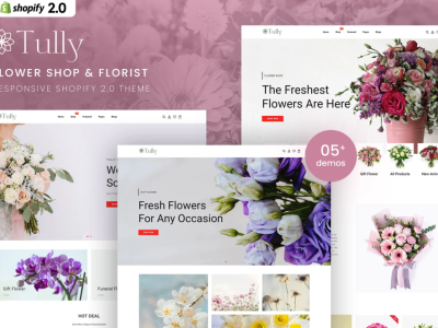 Tully - Flower Shop & FloristShopify 2.0 Theme