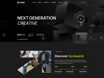Xstar - Creative Agency & Portfolio React NextJS T
