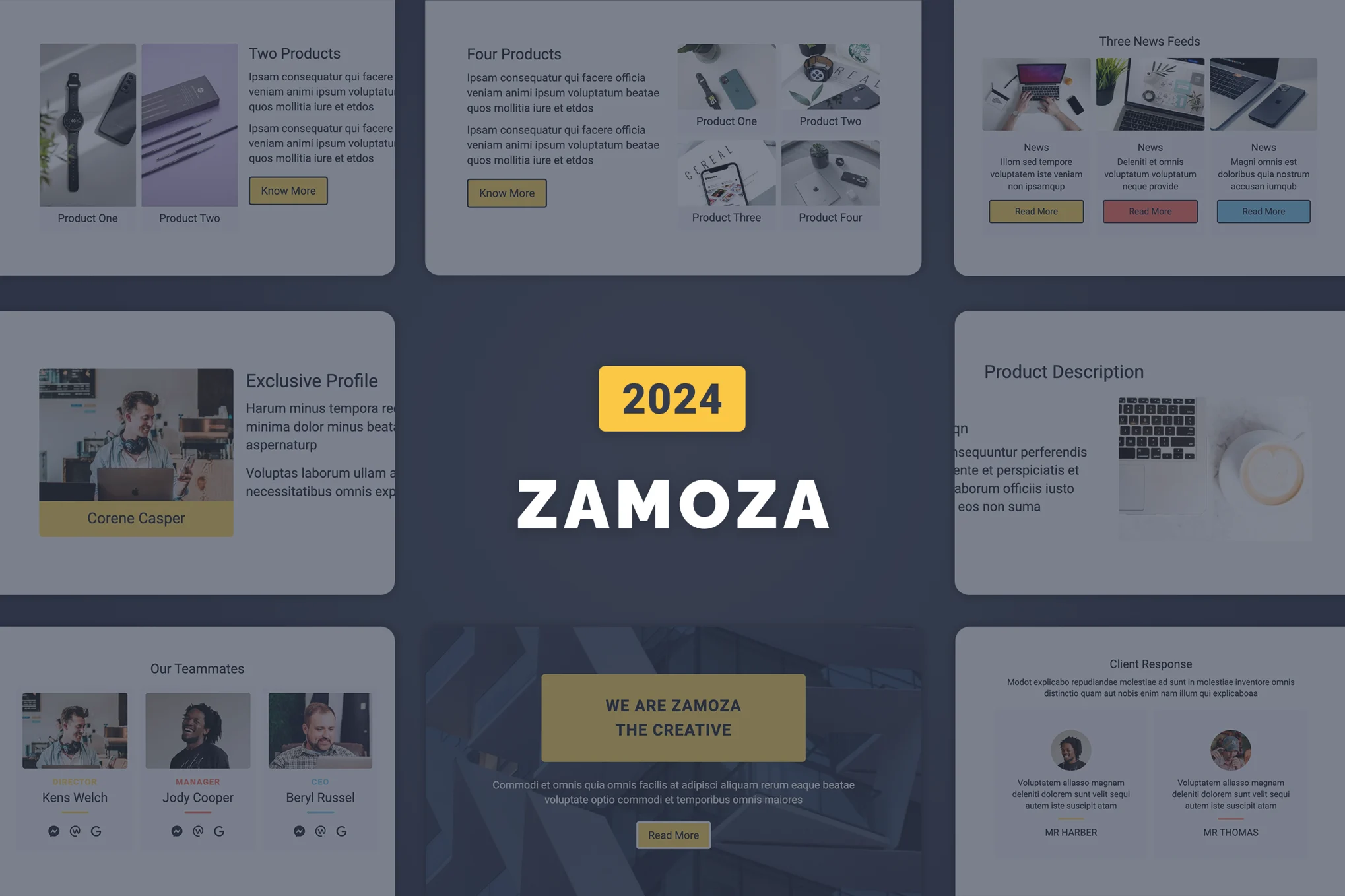 Zamoza Multipurpose Email Template 2024