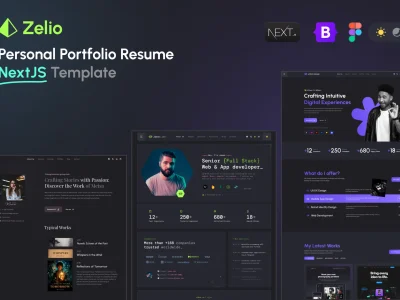 Zelio - Personal Portfolio NextJS React Template