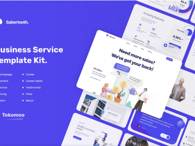 Sabertooth | Business Startup Elementor Template Kit