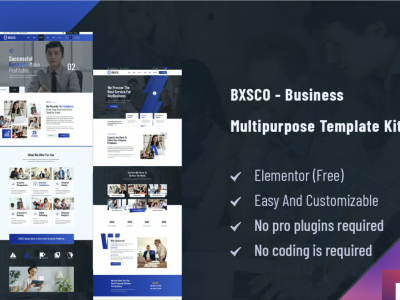 BXSCO - Business Multipurpose Elementor Template Kit