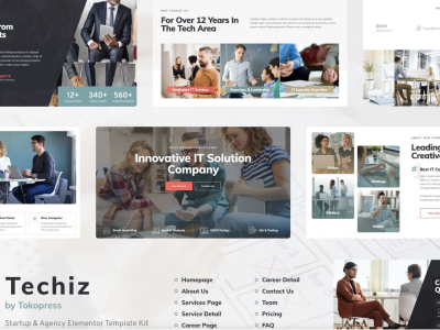 Techiz | IT Solutions & Services Company Elementor Template Kit