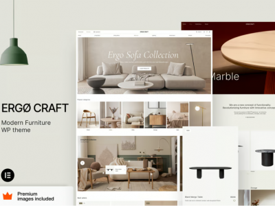 ErgoCraft – Furniture Shop WordPress Theme