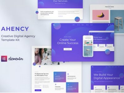 AHENCY - Creative Digital Agency Elementor Template Kit