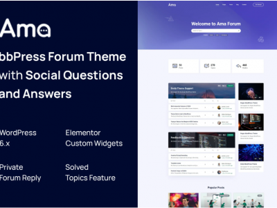 AMA - bbPress Forum WordPress Theme