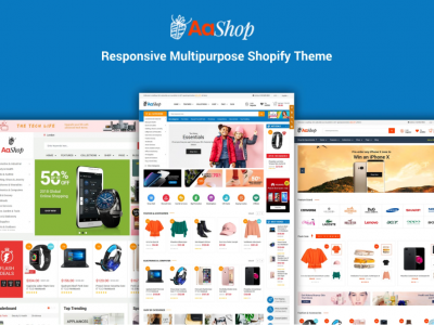 AaShop - Sectioned Bootstrap 4 Shopify Theme