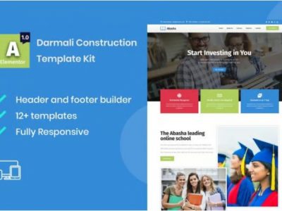 Abasha - Education & Learning Courses Elementor Template Kit