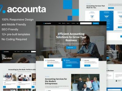 Accounta - Accounting Firm Elementor Template Kit