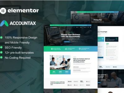 Accountax - Accounting Tax Firm Elementor Template Kit