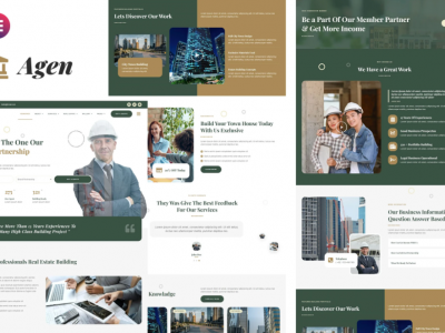 Agen - Real Estate & Property Developer Elementor Template Kit