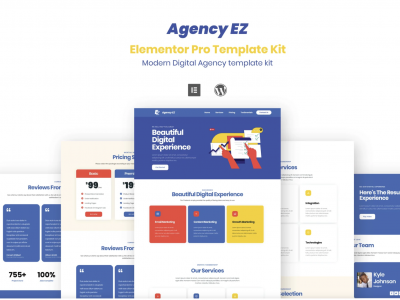 AgencyEz - Elementor Pro Template Kit