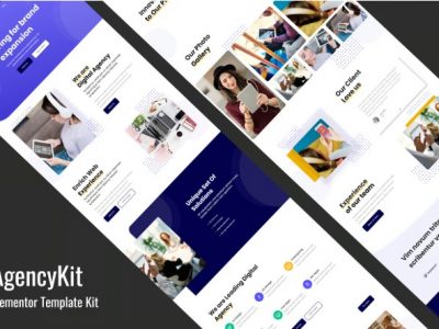 AgencyKit - Portfolio Elementor Template Kit