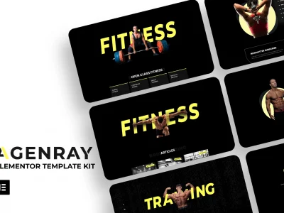 Agenray | Gym Elementor Template Kit
