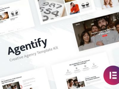 Agentify | Personal Portfolio for Creatives Elementor Template Kit