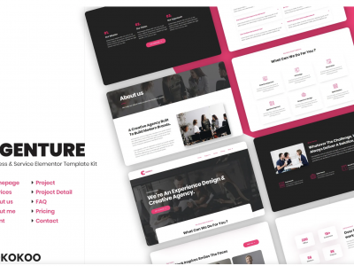 Agenture | Digital Agency & Startup Elementor Template Kit